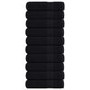 vidaXL Serviettes de douche FROGN 10 pcs noir 70x140 cm 360 g/m&sup2;