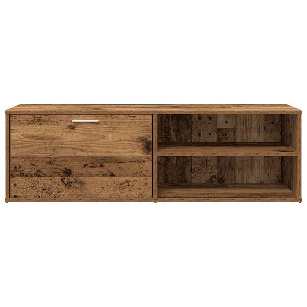 vidaXL Meuble TV vieux bois 120x34x37 cm bois d'ingénierie