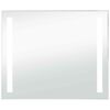vidaXL Miroir mural &agrave; LED pour salle de bains 80x60 cm