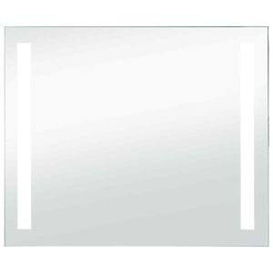 vidaXL Miroir mural &agrave; LED pour salle de bains 80x60 cm