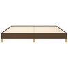 vidaXL Cadre de lit sans matelas marron foncé 180x200 cm tissu