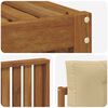 vidaXL Ensembles de canap&eacute;s avec coussin 6 pcs Naturel et Beige