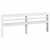 vidaXL T&ecirc;te de lit avec &eacute;tag&egrave;res blanc 200 cm bois massif de pin