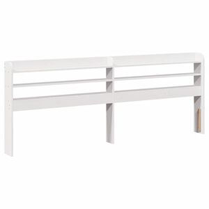 vidaXL T&ecirc;te de lit avec &eacute;tag&egrave;res blanc 200 cm bois massif de pin