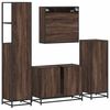 vidaXL Ensemble de meubles de salle de bain 4 pcs chêne marron