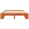 vidaXL Cadre de lit Brun cire 140 x 200 cm Pin massif