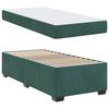 vidaXL Cadre de lit avec matelas Vert fonc&eacute; 80 x 200 cm tissu