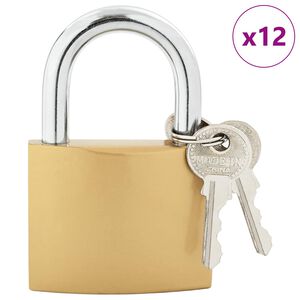 vidaXL U Lock avec Cl&eacute;s Laiton 6 x 2 x 9,1 cm Fer