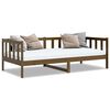 vidaXL Lit de jour sans matelas marron miel bois pin massif 90x200 cm