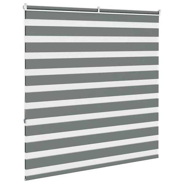 vidaXL Store z&egrave;bre gris fonc&eacute; largeur du tissu 145,9 cm polyester