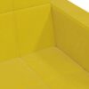 vidaXL Canap&eacute;-lit &agrave; 2 places avec repose-pied jaune velours