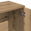 vidaXL Buffet ch&ecirc;ne artisanal 90x29,5x65 cm bois d'ing&eacute;nierie