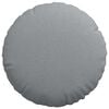 vidaXL Coussins de si&egrave;ge 2 pcs Gris clair &Oslash;50 x 19 cm tissu