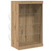 vidaXL Buffet LED Ch&ecirc;ne artisanal 60,5 x 37 x 100 cm Bois d'ing&eacute;nierie
