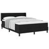 vidaXL Lit &agrave; ressorts avec matelas Noir 190 x 140 cm Polyester