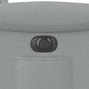 vidaXL Fauteuil inclinable &eacute;lectrique gris clair tissu