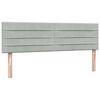 vidaXL Sommier &agrave; lattes de lit et matelas gris clair 160x220cm velours