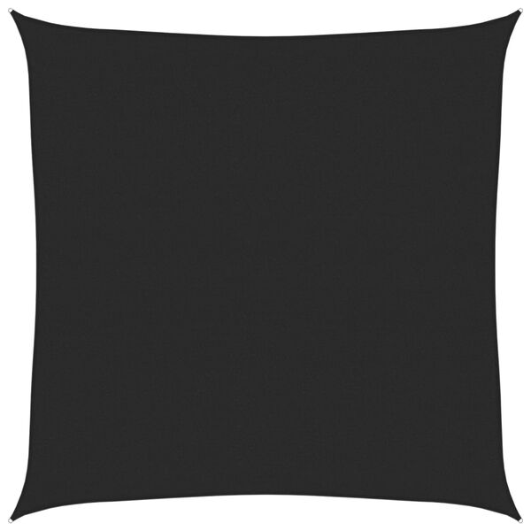 vidaXL Voile d'ombrage 160 g/m² Noir 4x4 m PEHD