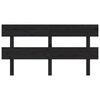 vidaXL T&ecirc;te de lit Noir 154x3x81 cm Bois massif de pin