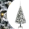 vidaXL Sapin de No&euml;l artificiel Blanc 120 cm PVC, Acier et Plastique