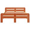 vidaXL Cadre de lit sans matelas cire marron 120x200cm bois pin massif