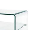 vidaXL Table basse Clair 50x45x33 cm Verre tremp&eacute;