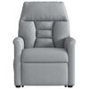 vidaXL Fauteuil inclinable Gris clair Tissu
