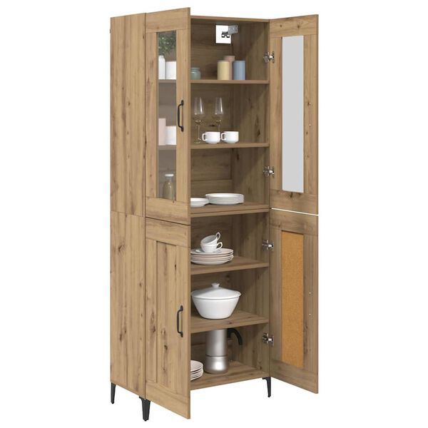 vidaXL Haut Armoire Ch&ecirc;ne artisanal 69,5 x 34 x 180 cm