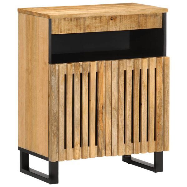 vidaXL Buffet 60x34x75 cm bois de manguier massif brut