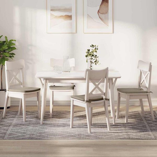 vidaXL Coussins de si&egrave;ge 4 pcs Taupe 40 x 40 x 3 cm