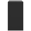 vidaXL Armoire murale avec portes en verre noir 68x37x68,5 cm