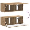 vidaXL Ensemble meuble TV 4 pcs Ch&ecirc;ne artisanal Bois d'ing&eacute;nierie