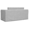 vidaXL Canap&eacute;-lit enfants 2 places gris clair peluche douce