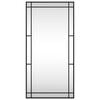 vidaXL Miroir mural noir 50x100 cm rectangulaire fer