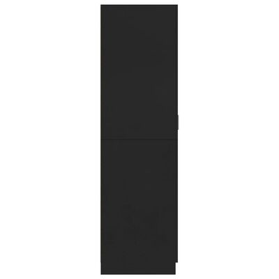 vidaXL Garde-robe Noir 80x52x180 cm Bois d’ingénierie