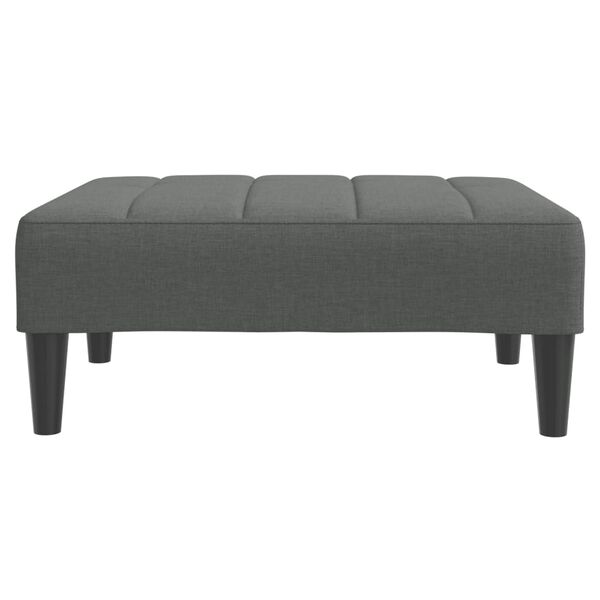 vidaXL Repose-pied gris foncé 77x55x31 cm tissu