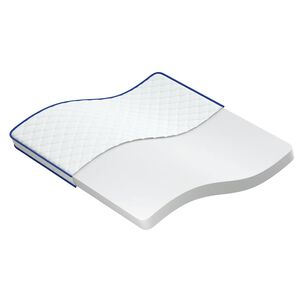vidaXL Matelas en mousse &agrave; m&eacute;moire de forme blanc 200x200x17 cm doux