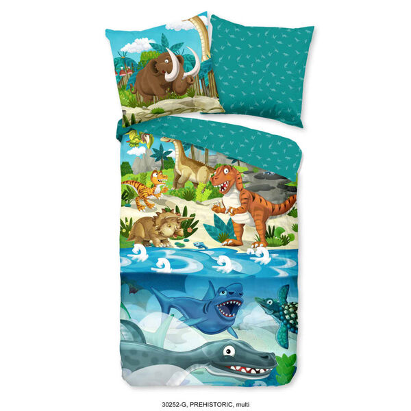 Good Morning Housse de couette pour enfants Prehistoric 135x200 cm