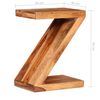 vidaXL Table d'appoint Forme de Z Bois massif