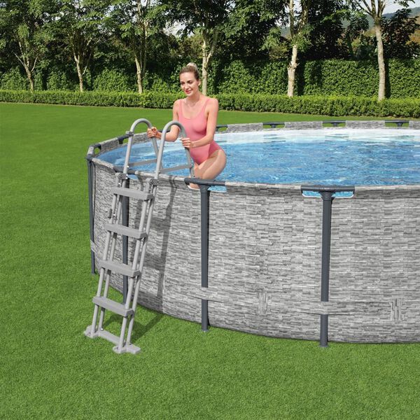 Bestway Piscine ronde Power Steel 488x122 cm