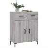 vidaXL Buffet sonoma gris 69,5x34x90 cm bois d'ing&eacute;nierie