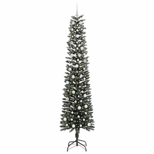 vidaXL Sapin de No&euml;l artificiel Vert 240 cm PVC, plastique et acier