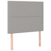 vidaXL Sommier &agrave; lattes de lit et matelas et LED Gris clair 120x200 cm