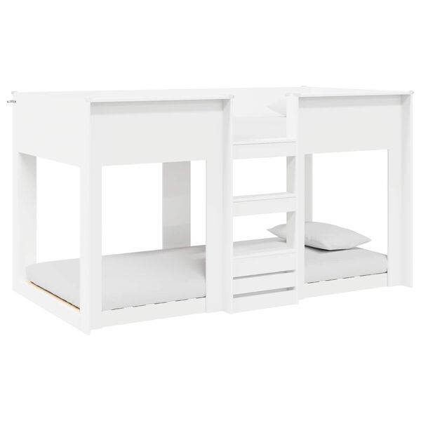 vidaXL Lit Superpos&eacute; pour Enfants Blanc 100 x 200 cm Bois d'ing&eacute;nierie