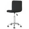 vidaXL Chaise pivotante de bureau Noir Tissu