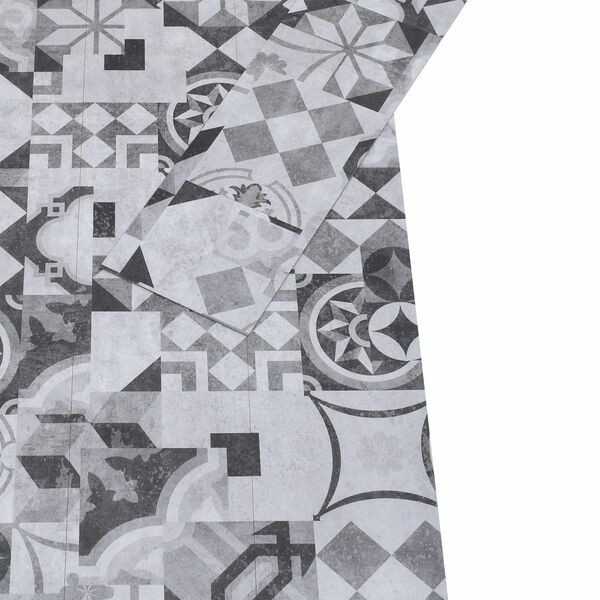 vidaXL Planches de Sol Autocollantes 32 pcs Motif Gris 4,46 m&sup2; PVC