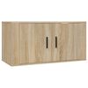 vidaXL Ensemble de meubles TV 3 pcs Ch&ecirc;ne sonoma Bois d'ing&eacute;nierie