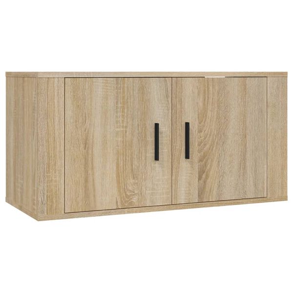 vidaXL Ensemble de meubles TV 3 pcs Ch&ecirc;ne sonoma Bois d'ing&eacute;nierie