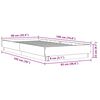 vidaXL Cadre de lit sans matelas ch&ecirc;ne fum&eacute; 90x190cm bois d'ing&eacute;nierie