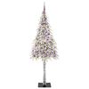 vidaXL Sapin de No&euml;l avec 300 LED Blanc 210 cm PE et Acier